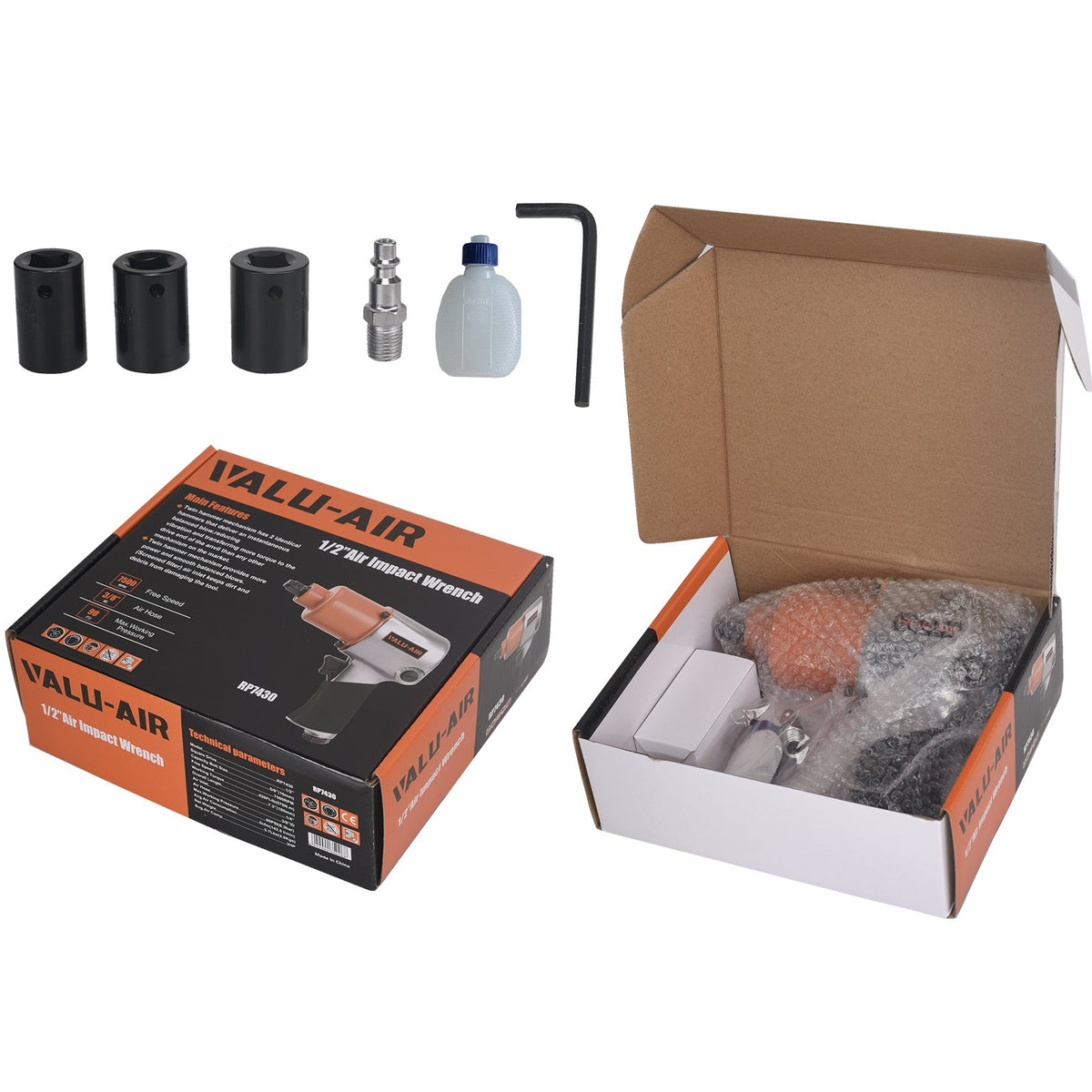 Valu-Air RP7430 1/2" Twin Hammer Air Impact Wrench
