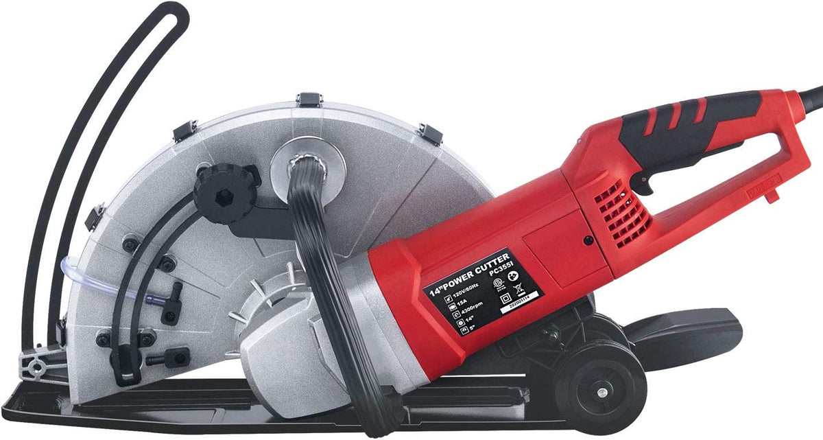 Steel Force PC355B Portable 14"  2600W Electric Corded Circular Concrete Saw (With Blade)