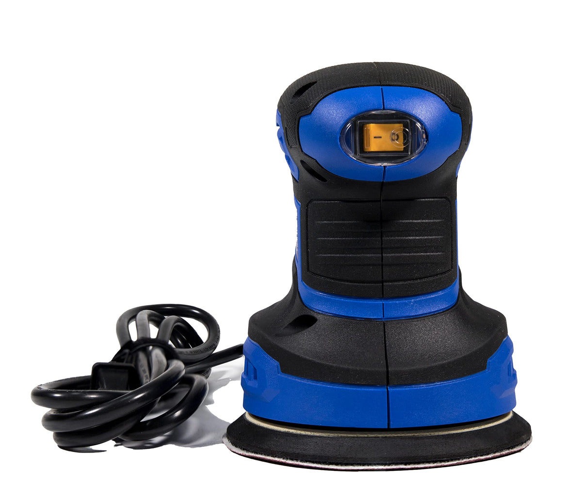 Steel Force PRS5360 5-inch 3.0A Random Orbit Sander with 8Pcs Sandpapers, 6 Variable Speed 6000-13000RPM and High-Performance Dust Collection System for Woodworking
